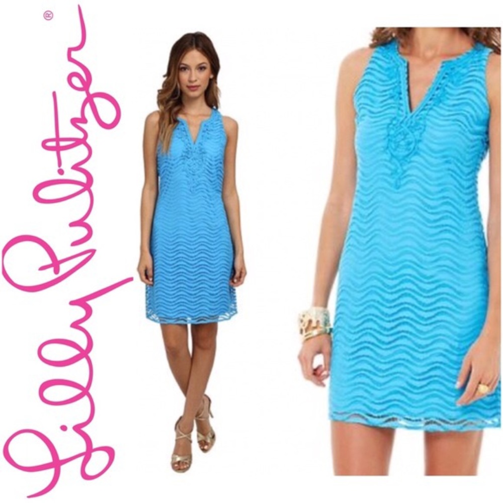NWT Lilly Pulitzer Margate Shift Dress - Blue